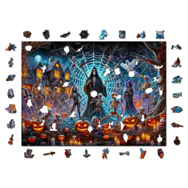 puzzle din lemn de Halloween