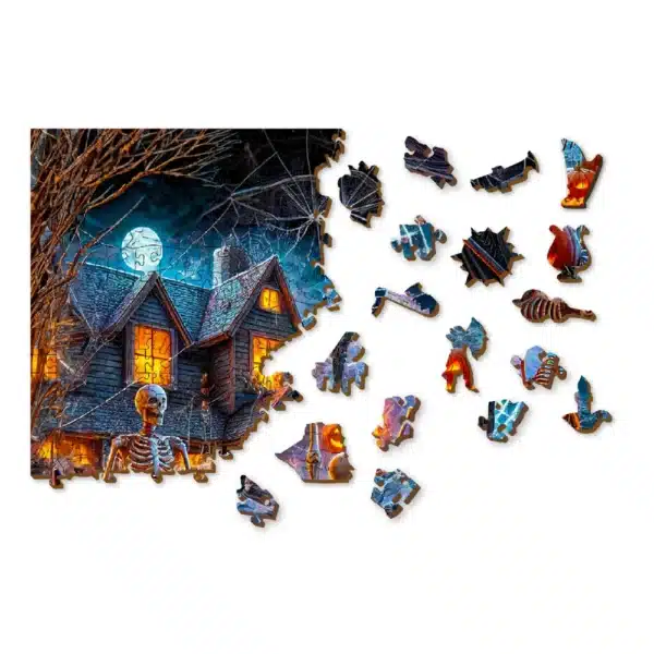 puzzle din lemn de Halloween