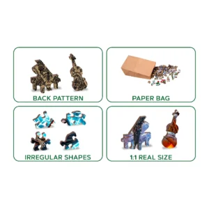 puzzle din lemn de Halloween