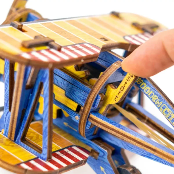 biplan biplan avion puzzle din lemn