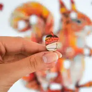 veveriță drăguță puzzle din lemn