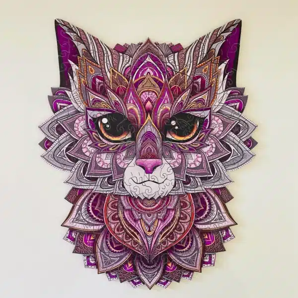 Puzzle din lemn Curious Cat