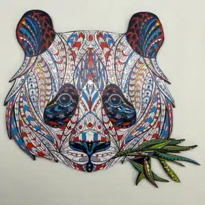 cuki panda puzzle din lemn