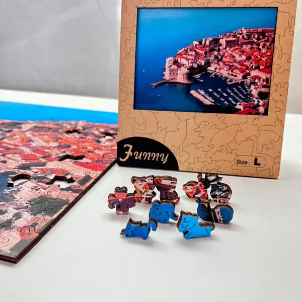 Horvátorszád Dubrovnik fa puzzle