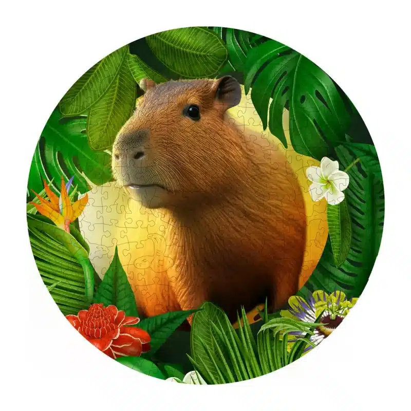 capybara capybara capybara capybara puzzle din lemn