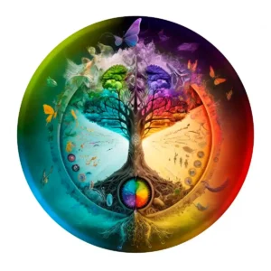 Copacul vieții Puzzle din lemn