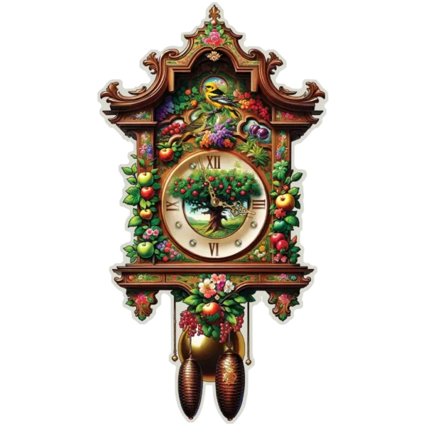 ceas cu cuc puzzle din lemn