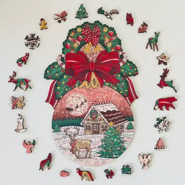 basm de iarnă puzzle din lemn