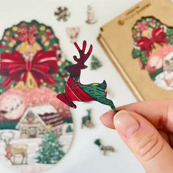 basm de iarnă puzzle din lemn