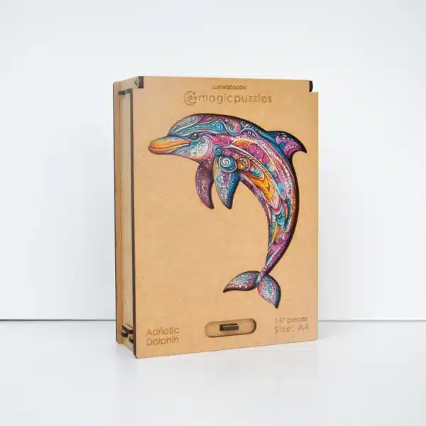 Delfin adriatic puzzle din lemn 147 piese