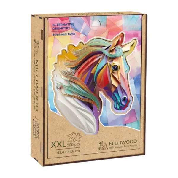 cal aerisit puzzle din lemn