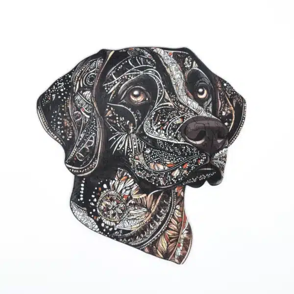 ciocolata labrador puzzle din lemn