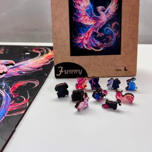 phoenix puzzle din lemn