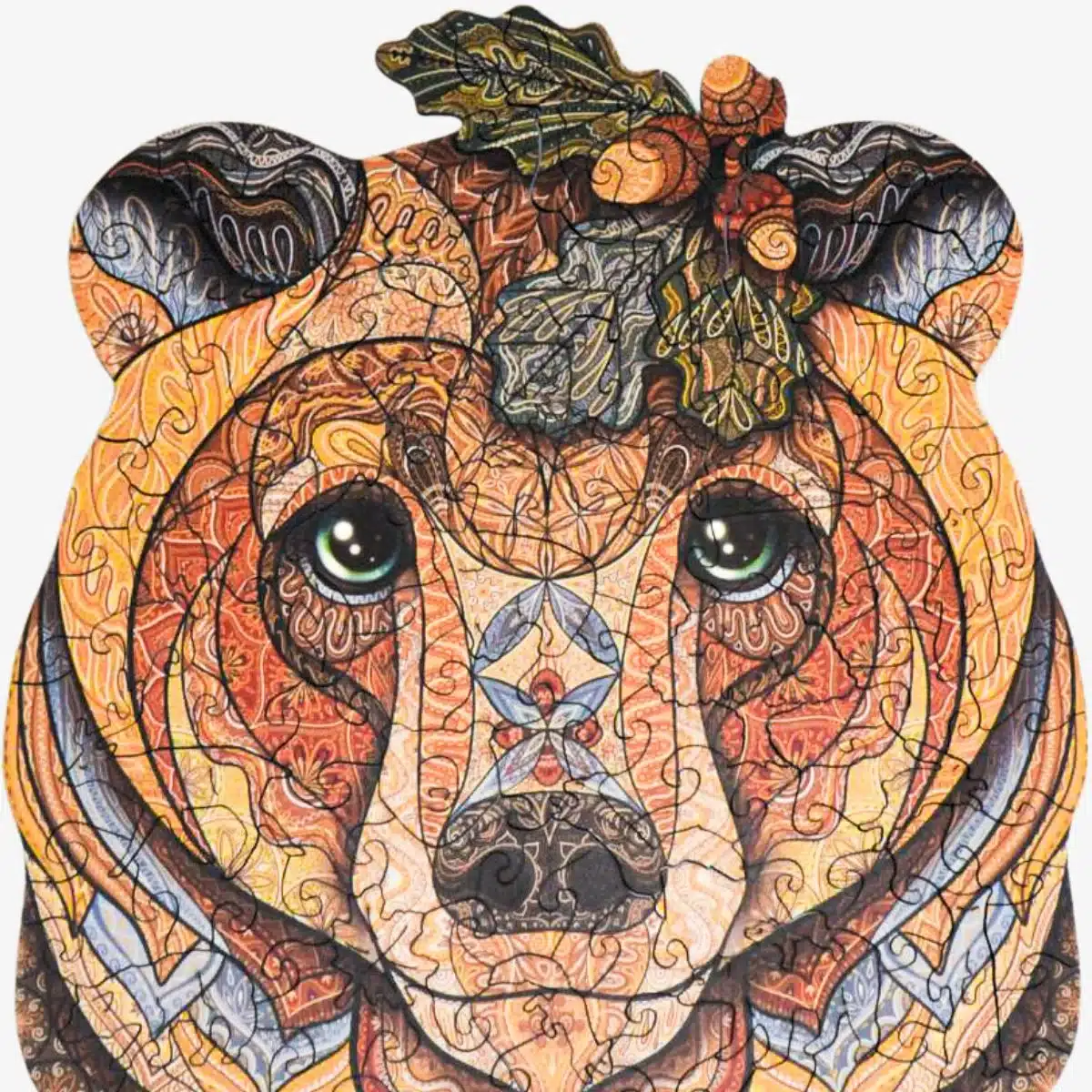 urs de pădure puzzle din lemn