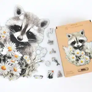 Huncut Raccoon puzzle din lemn 175 piese