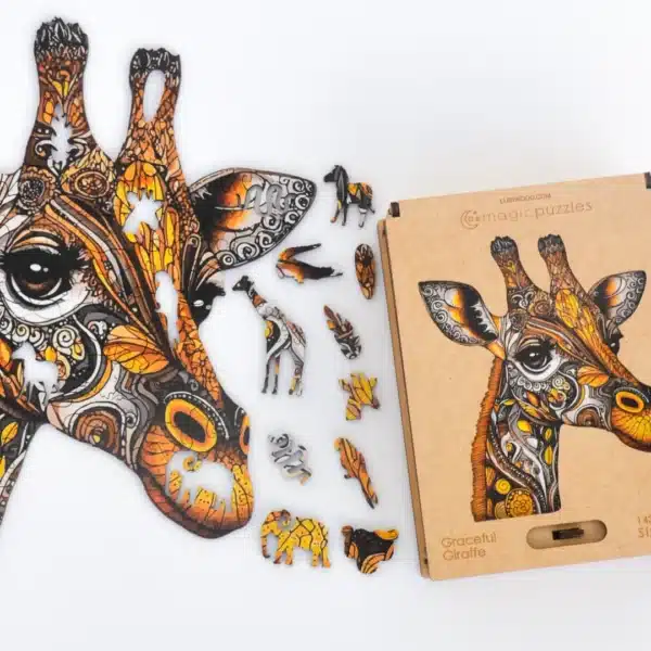 Puzzle din lemn Graceful Giraffe 143 piese