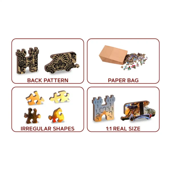 biciklik amszterdamban fa puzzle