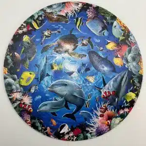 puzzle din lemn cu locuitorii oceanului