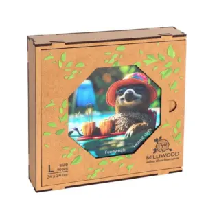 relaxare leneș puzzle din lemn