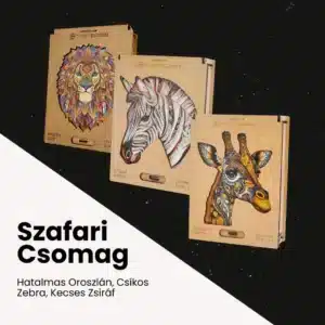 Safari pachet de puzzle din lemn