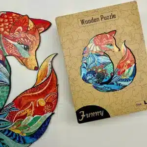 Gentle Fox Puzzle din lemn