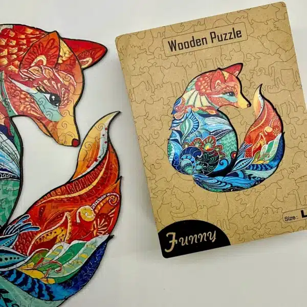 Gentle Fox Puzzle din lemn