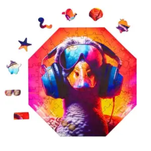 techno goose puzzle din lemn