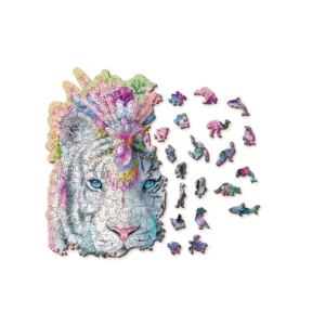 tigru mistic puzzle din lemn