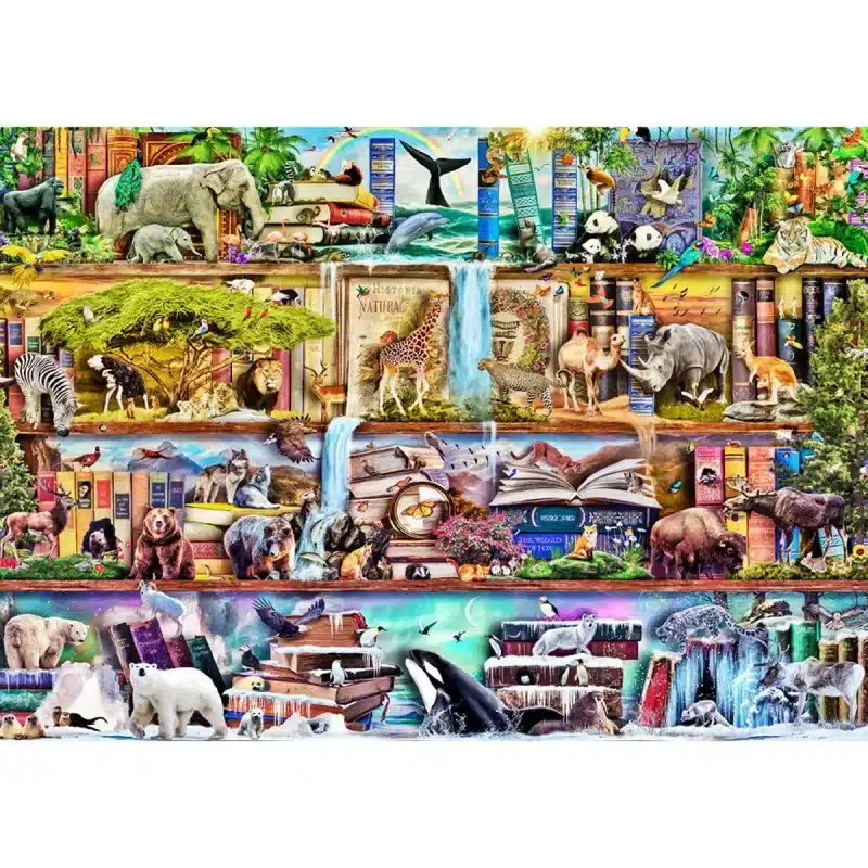 Incredibilul puzzle din lemn cu regatul animalelor