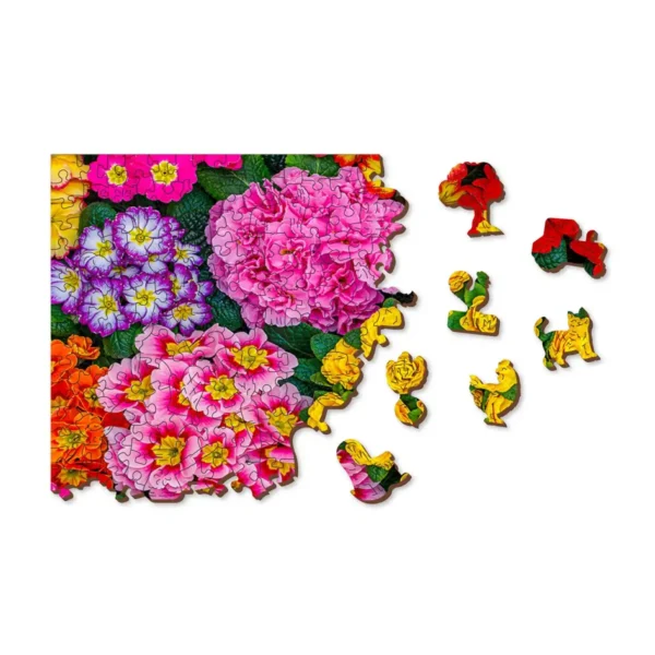 Blooming flori puzzle din lemn