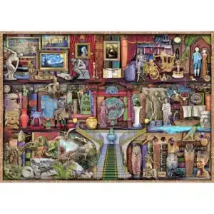 Muzeu raft din lemn puzzle