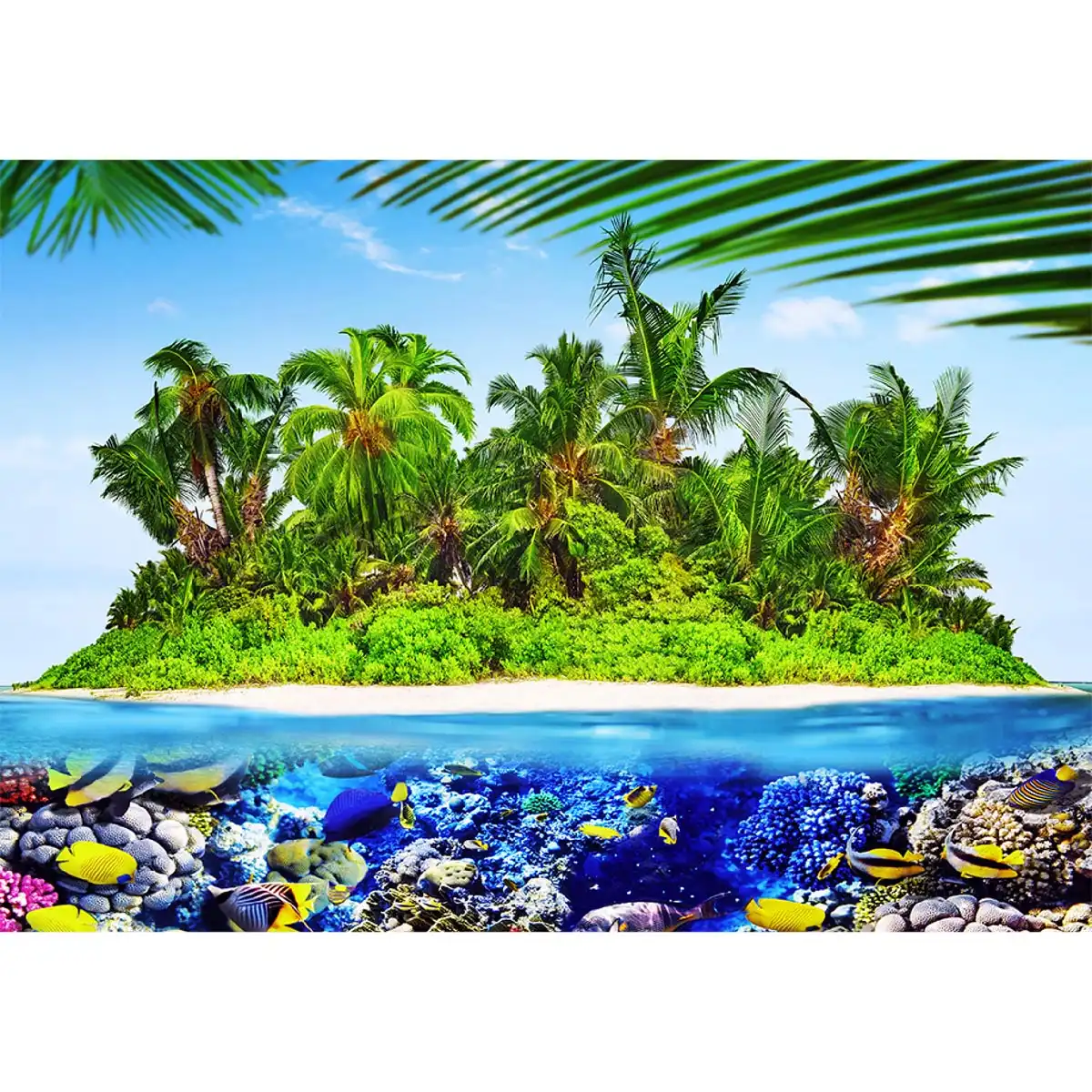 Insula comorii exotice puzzle din lemn