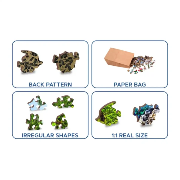 egzotikus sziget fa puzzle