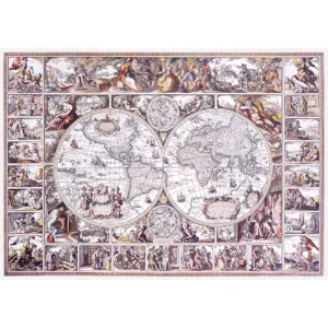 descoperire vârstă hartă puzzle din lemn