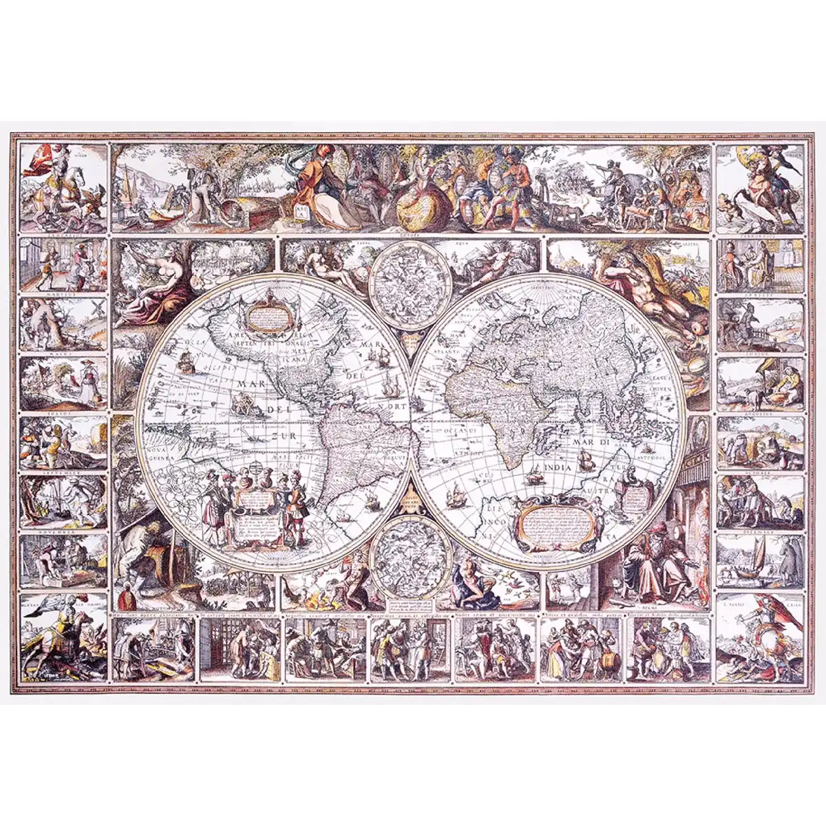 descoperire vârstă hartă puzzle din lemn