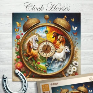 timp galop puzzle din lemn