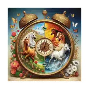 timp galop puzzle din lemn